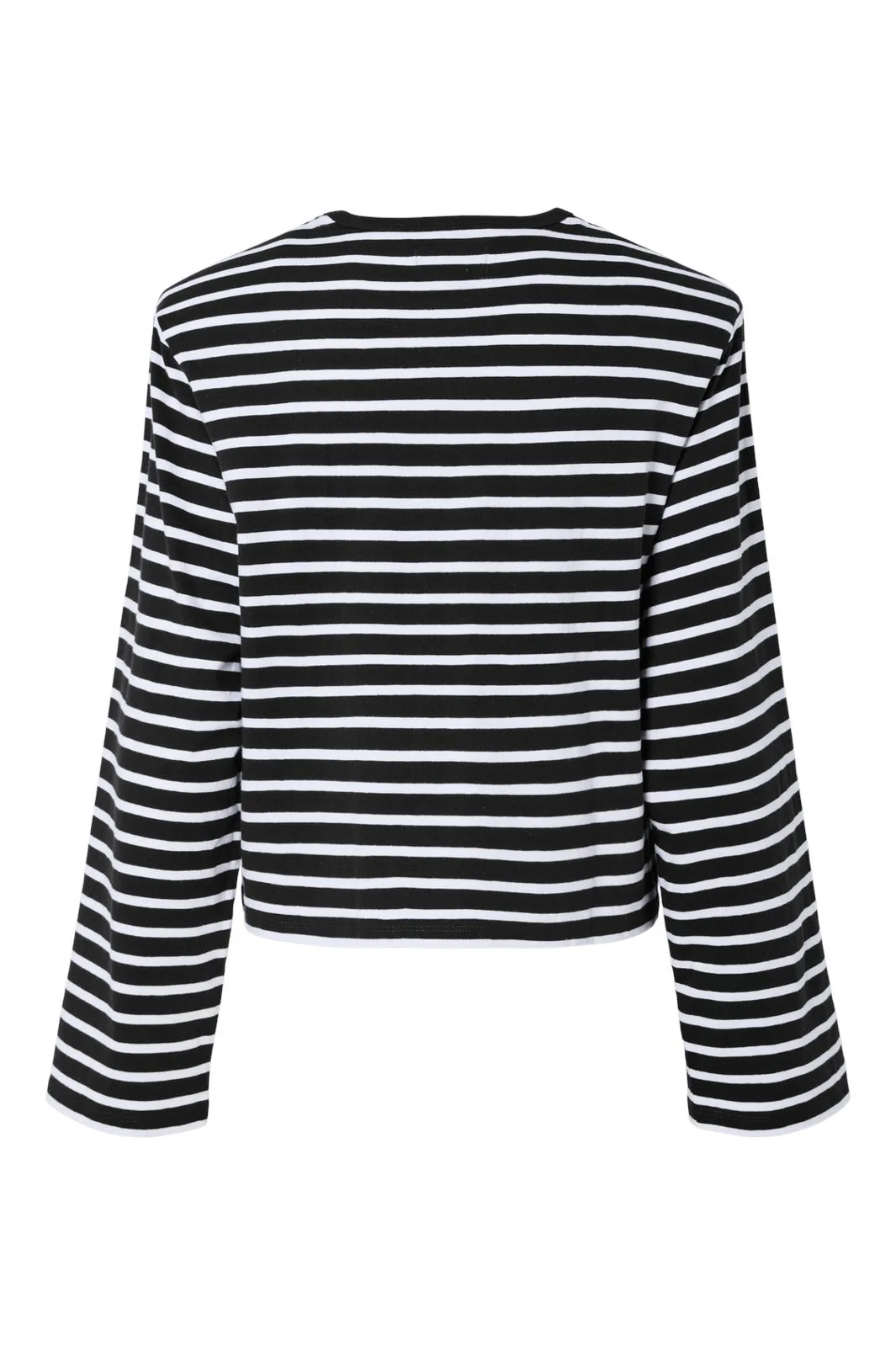 Pieces Pcfiona Ls Shoulderpad Top Fsy 4745862 black bright white