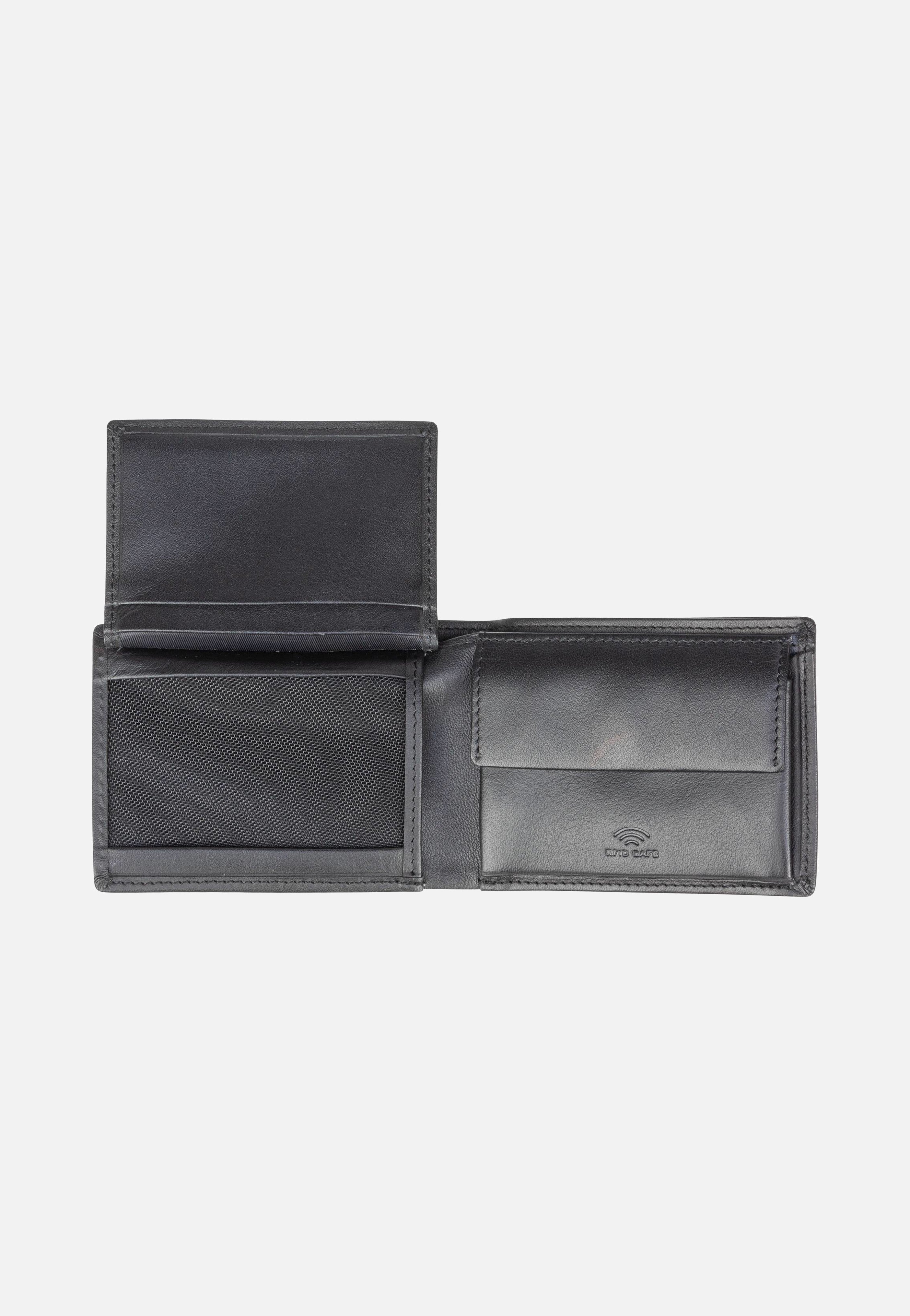 Aspen Nelio Billfold SH4 Black - Portemonnaie