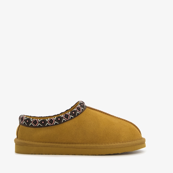 Hush Puppies suède dames pantoffels cognac