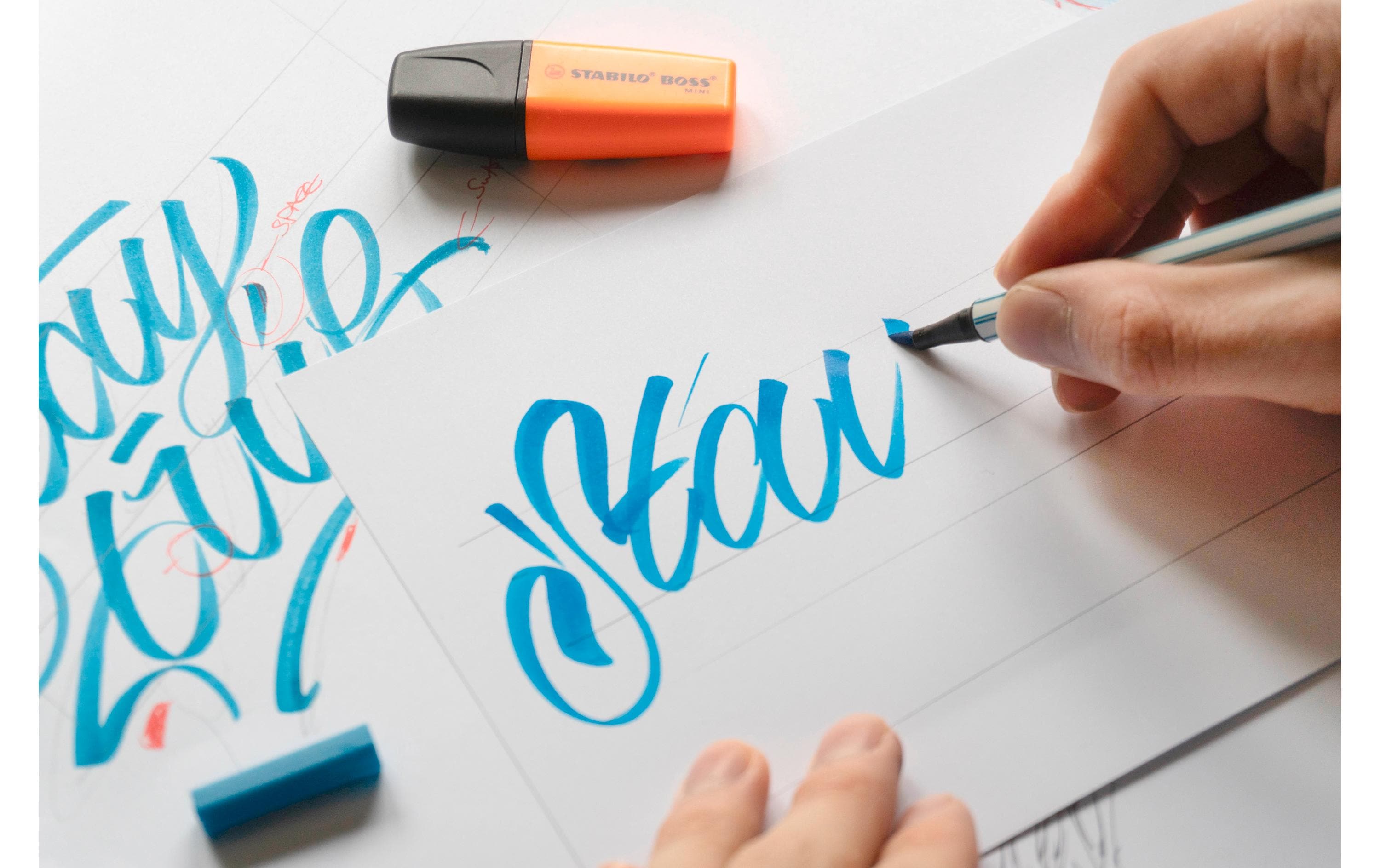 Textmarker Boss Mini Snooze OrangeMarker für professionelles Arbeiten