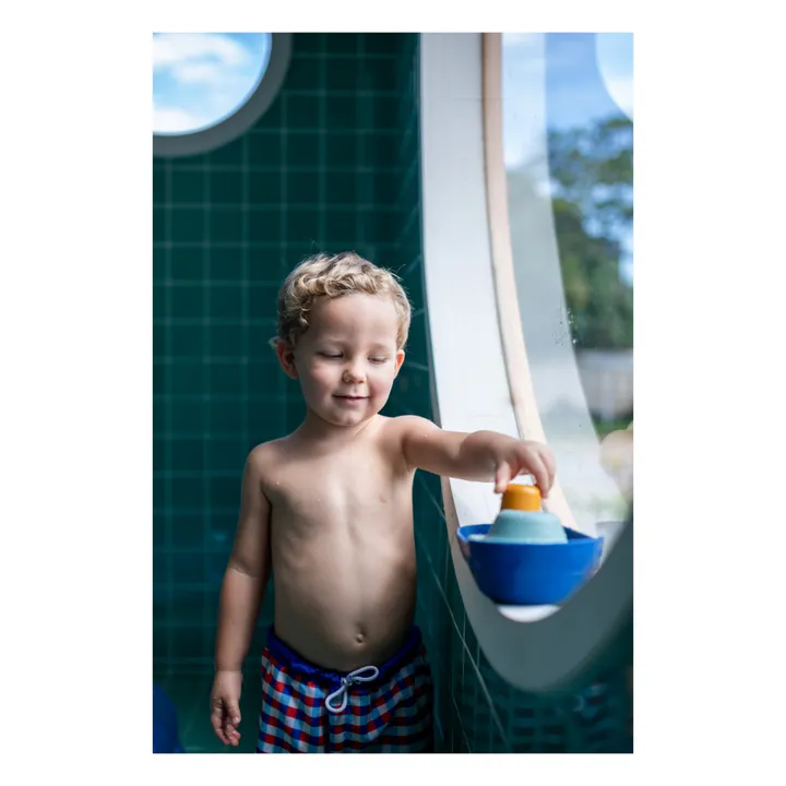 Plan Toys Bateau en caoutchouc naturel