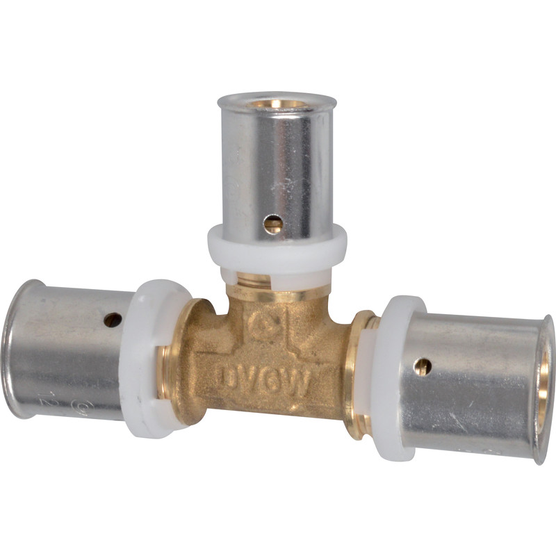 Pers T-stuk verloop 20x16x20mm