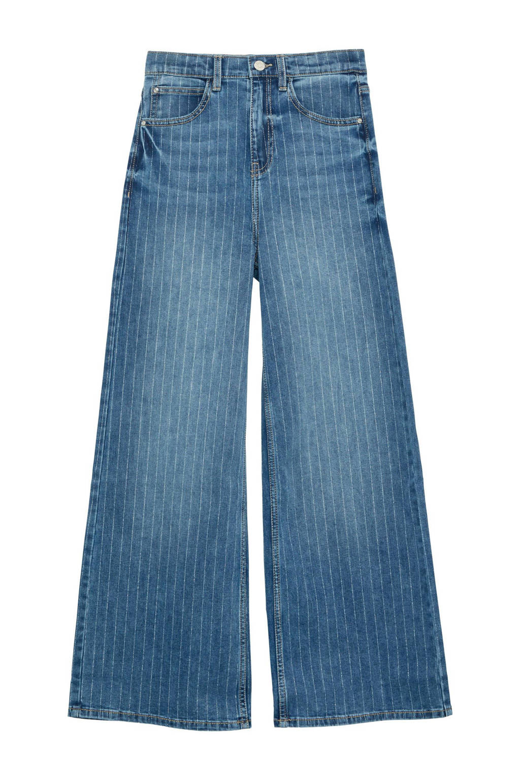 s.Oliver high wide leg jeans medium blue denim