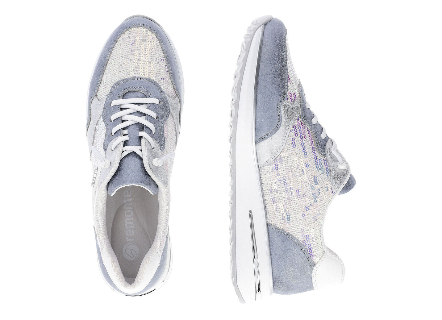 Sneaker mit schimmernden Pailletten