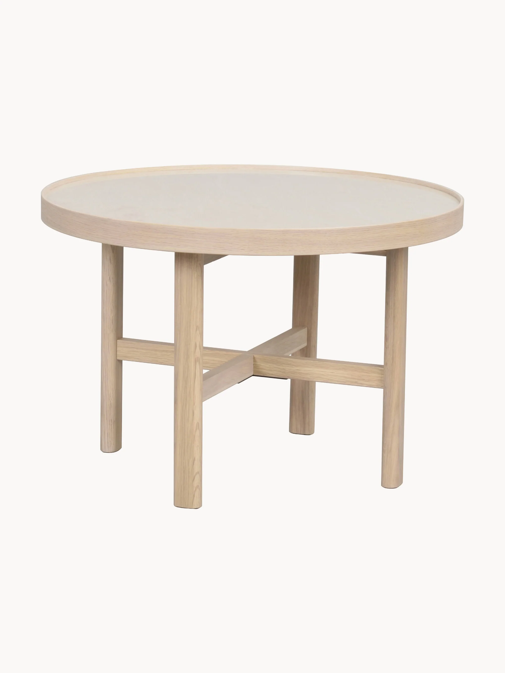 Ronde salontafel Marsden van eikenhout, Ø 60 cm