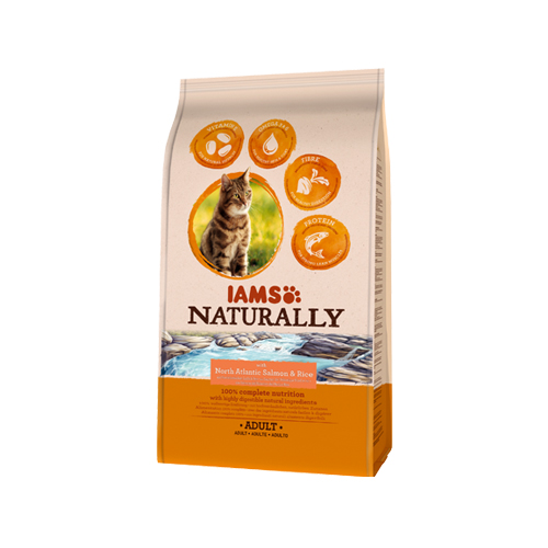 IAMS Naturally Cat - Salmon & Rice