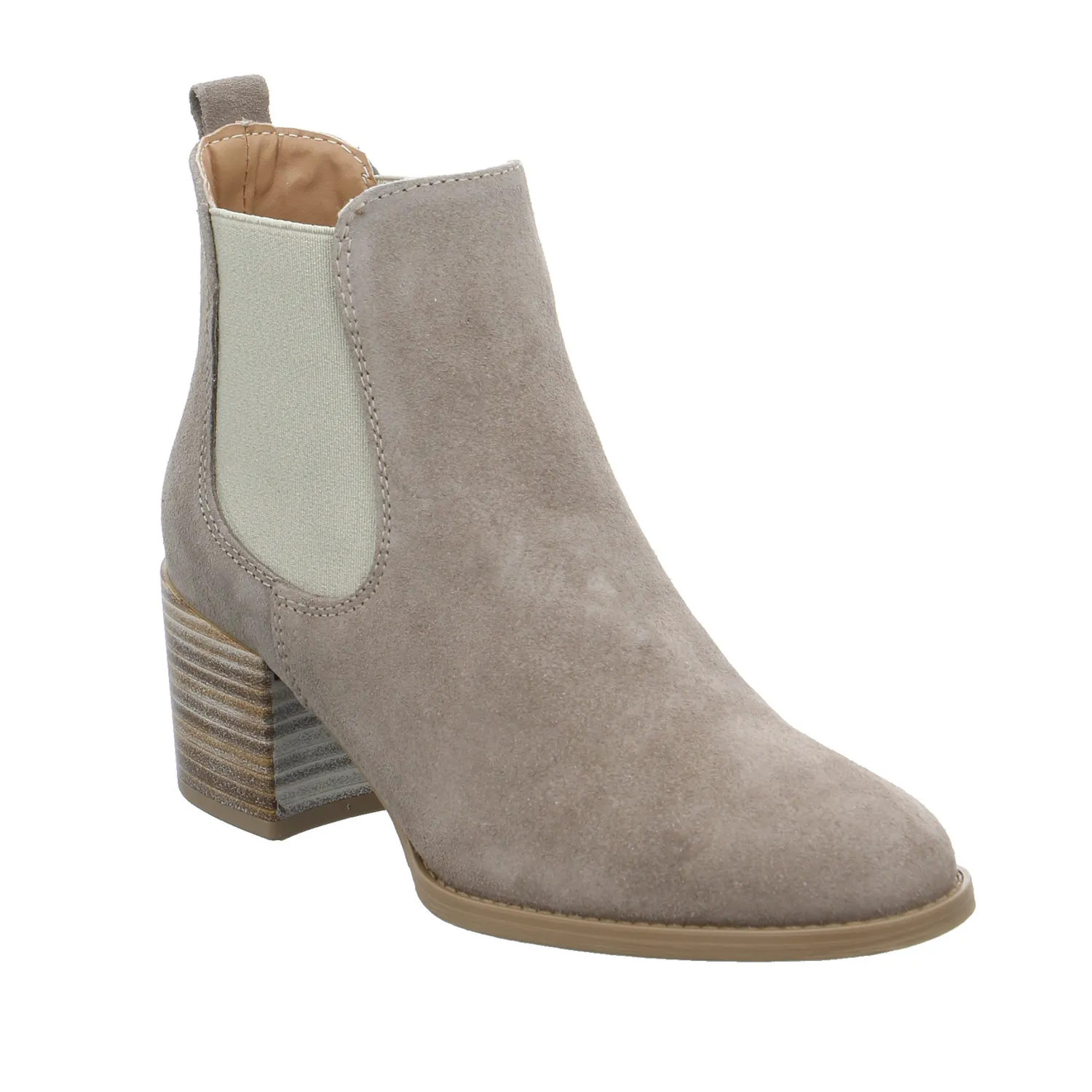 TAMARIS Stiefelette Taupe Leder