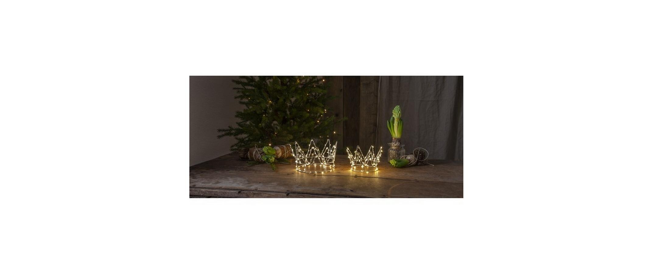 Crown, 120 LED, SilberLED Tischdekoration