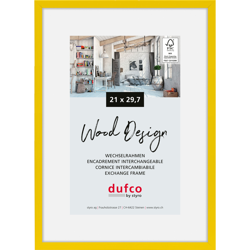 Dufco Bilderrahmen Hay, 21 x 29,7 cm, gelb