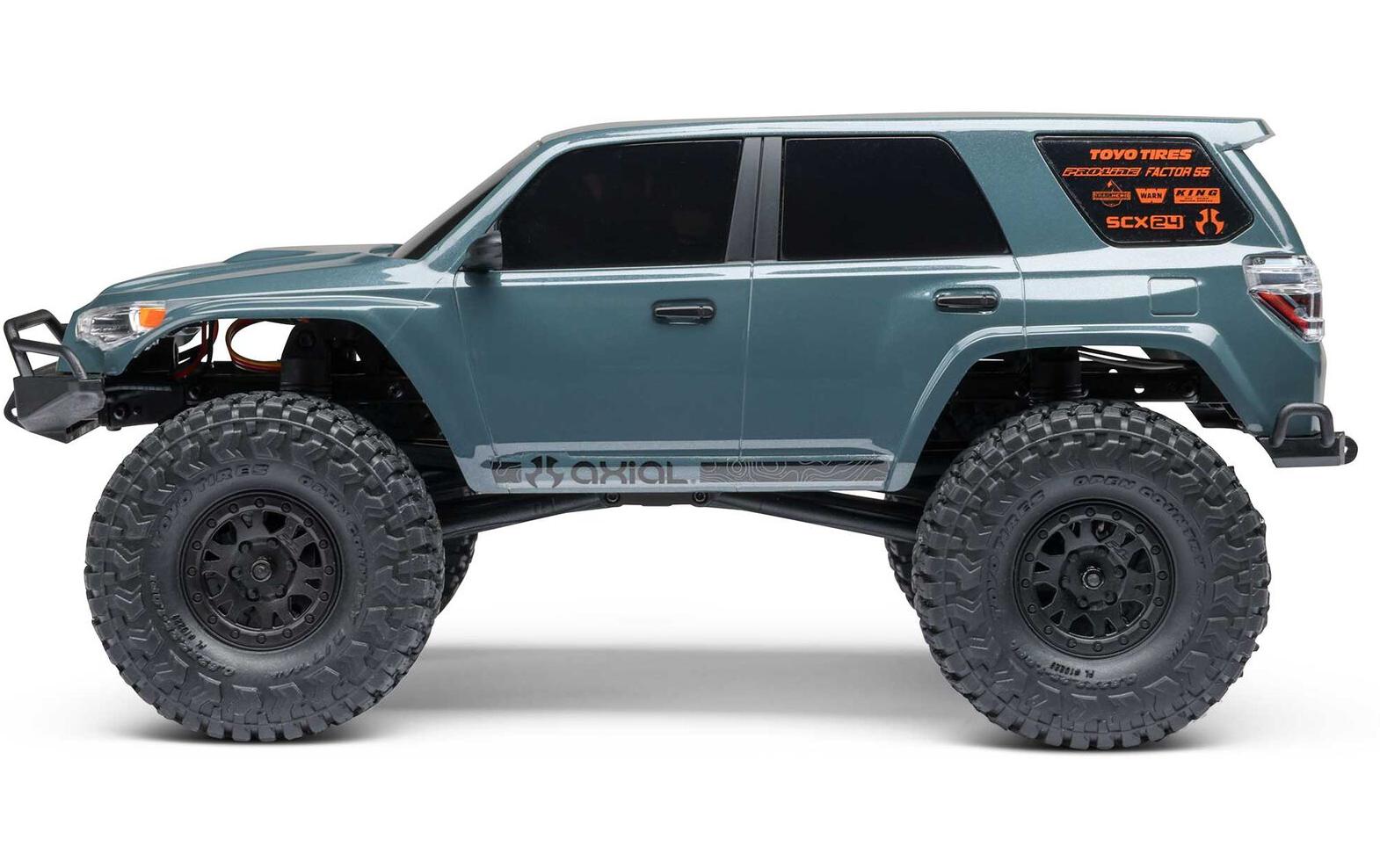Scale Crawler SCX24 Toyota 4Runner 1:24 RTR - Grau<br>Rock Crawler Brushed 4WD mit Akku & Ladegerät
