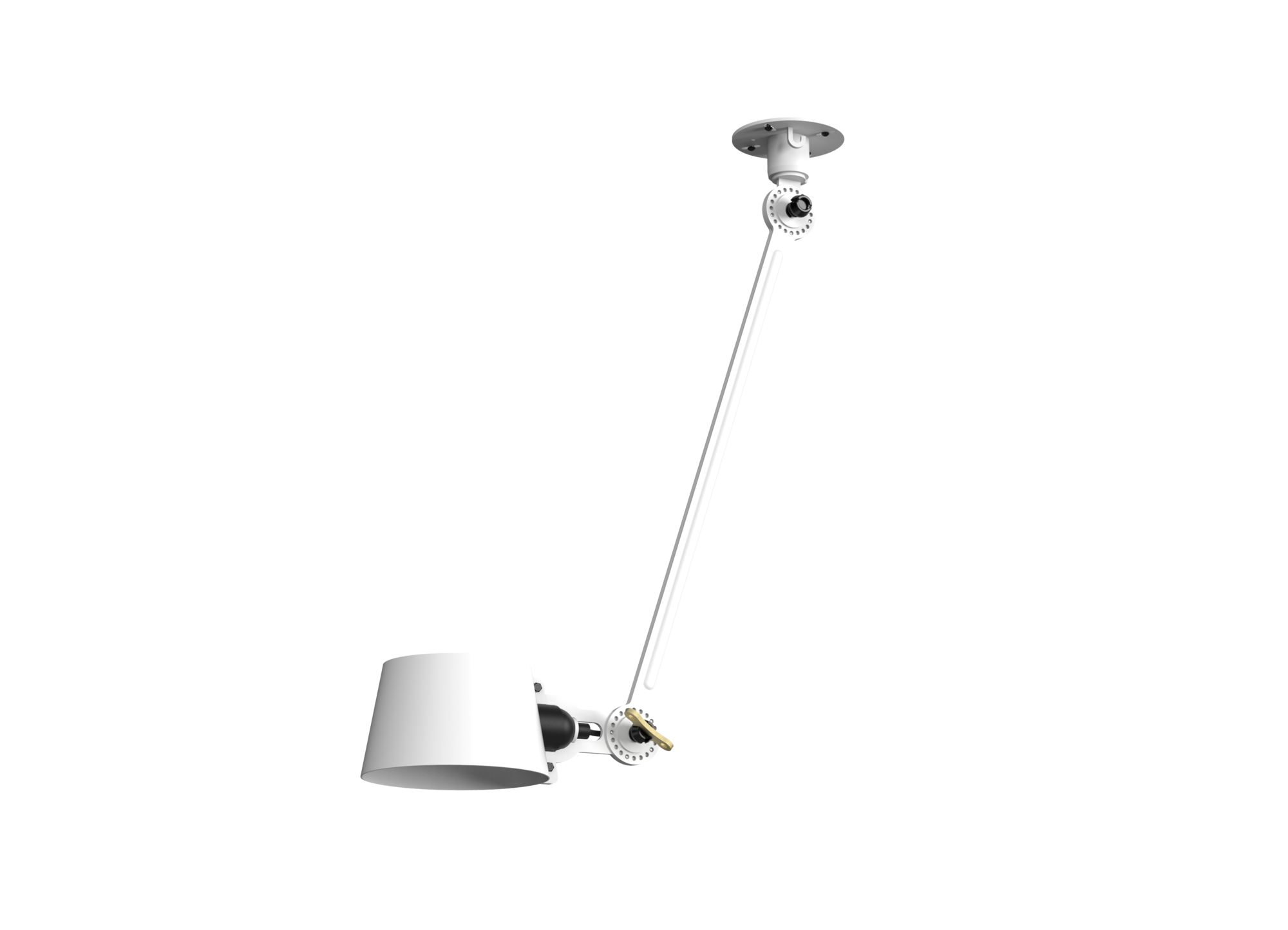 Plafondlamp Bolt 1 arm sidefit install pure white