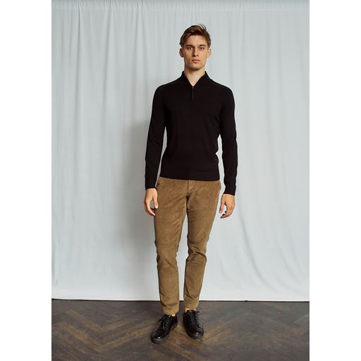 Bruun & Stengade Pelle Striktrøje, Black, L
