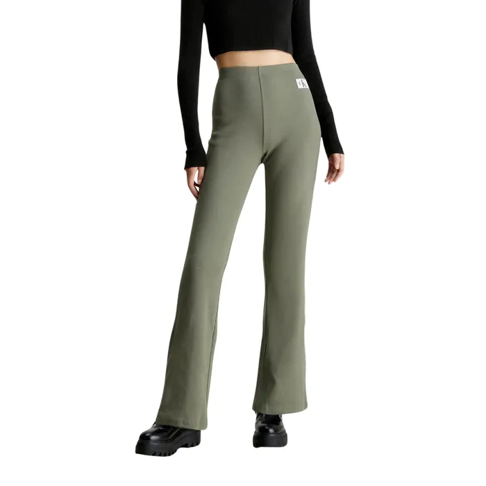Calvin Klein Woven Label Straight Broek Dames