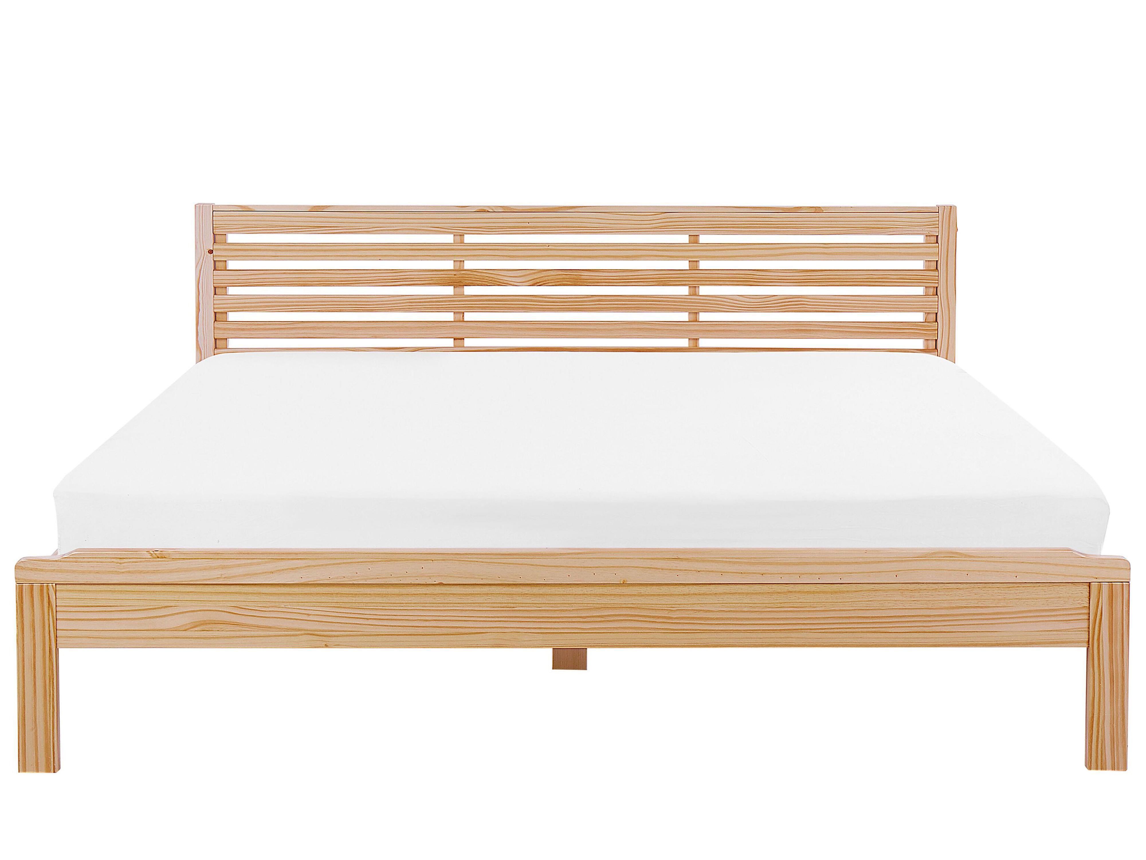 Bed Hout CARNAC 180 x 200 cm Lichtbruin