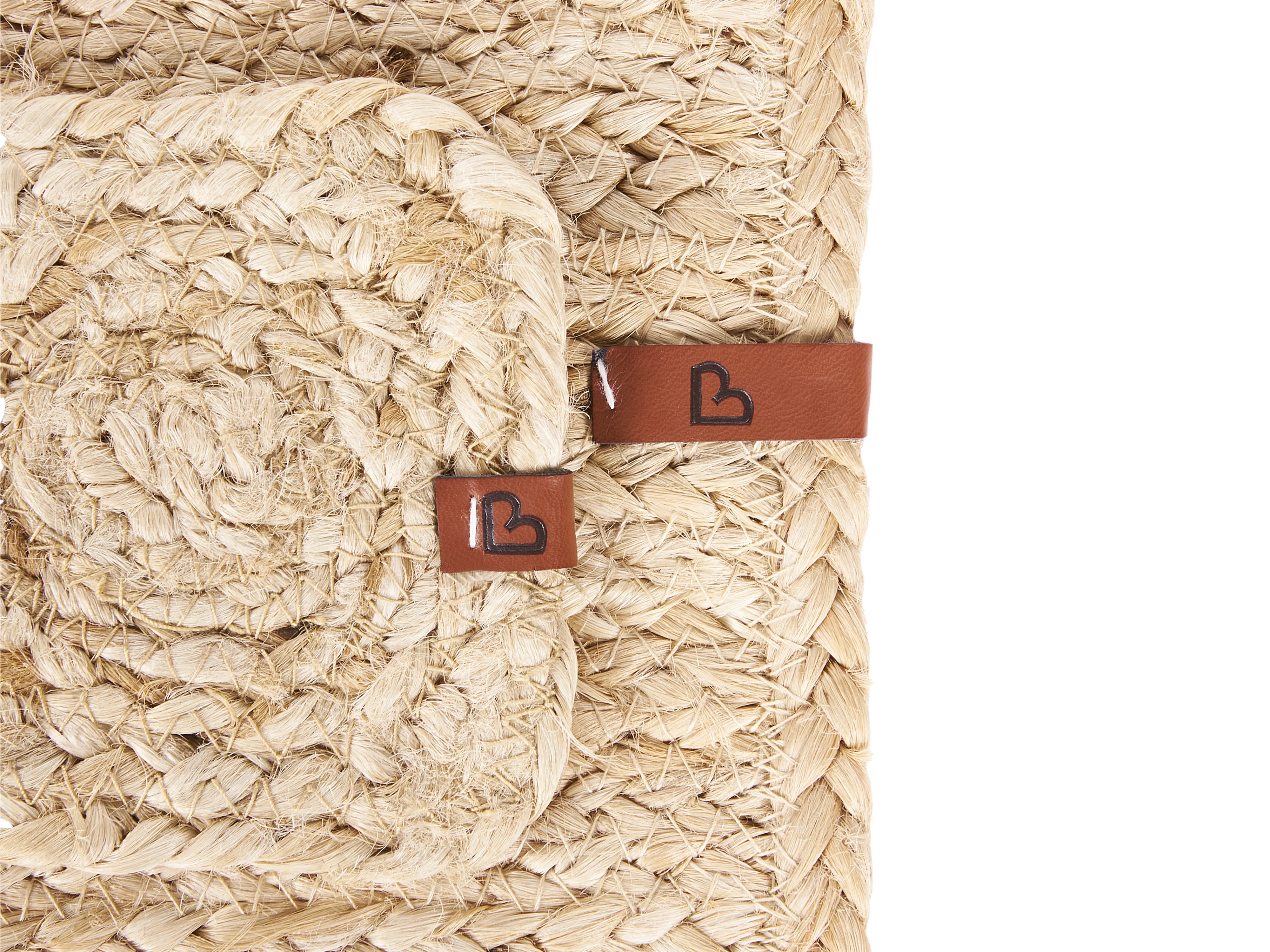 Placemats en onderzetters set QUANDONG Natuurlijk Jute