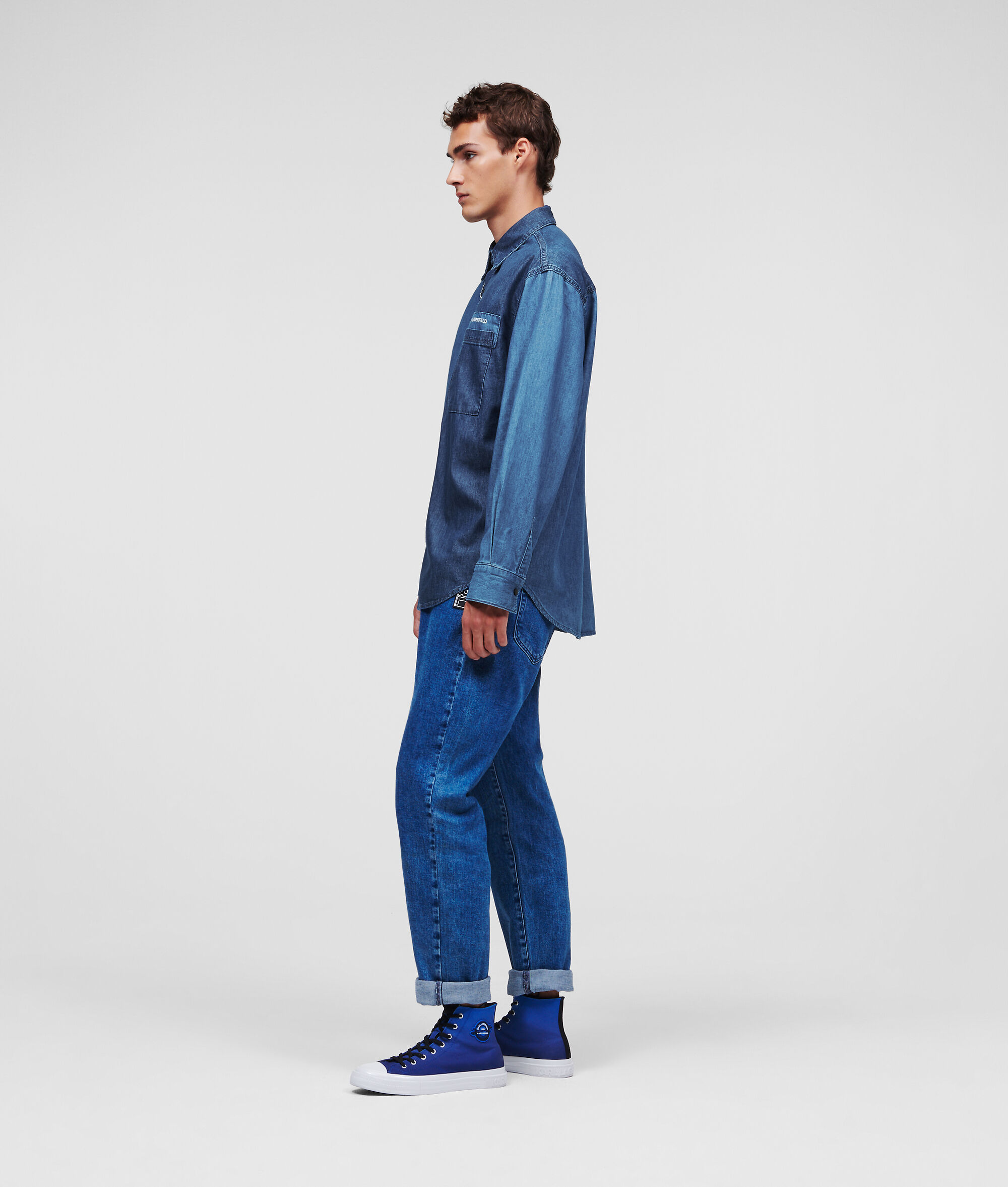 VESTE EN JEAN COLOR-BLOCK