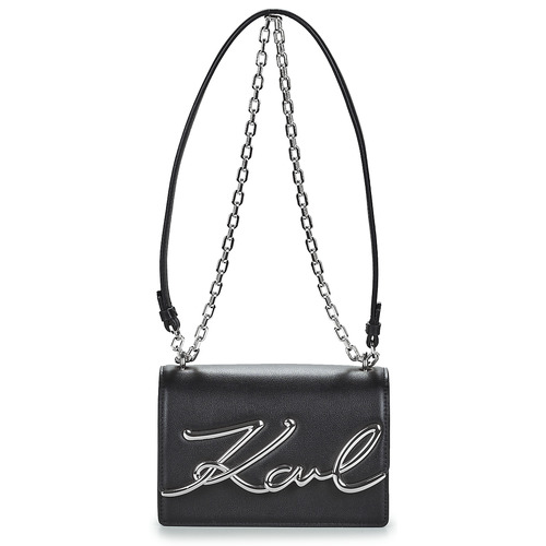Karl Lagerfeld - K/SIGNATURE SM SHOULDERBAG Negro / Plata
