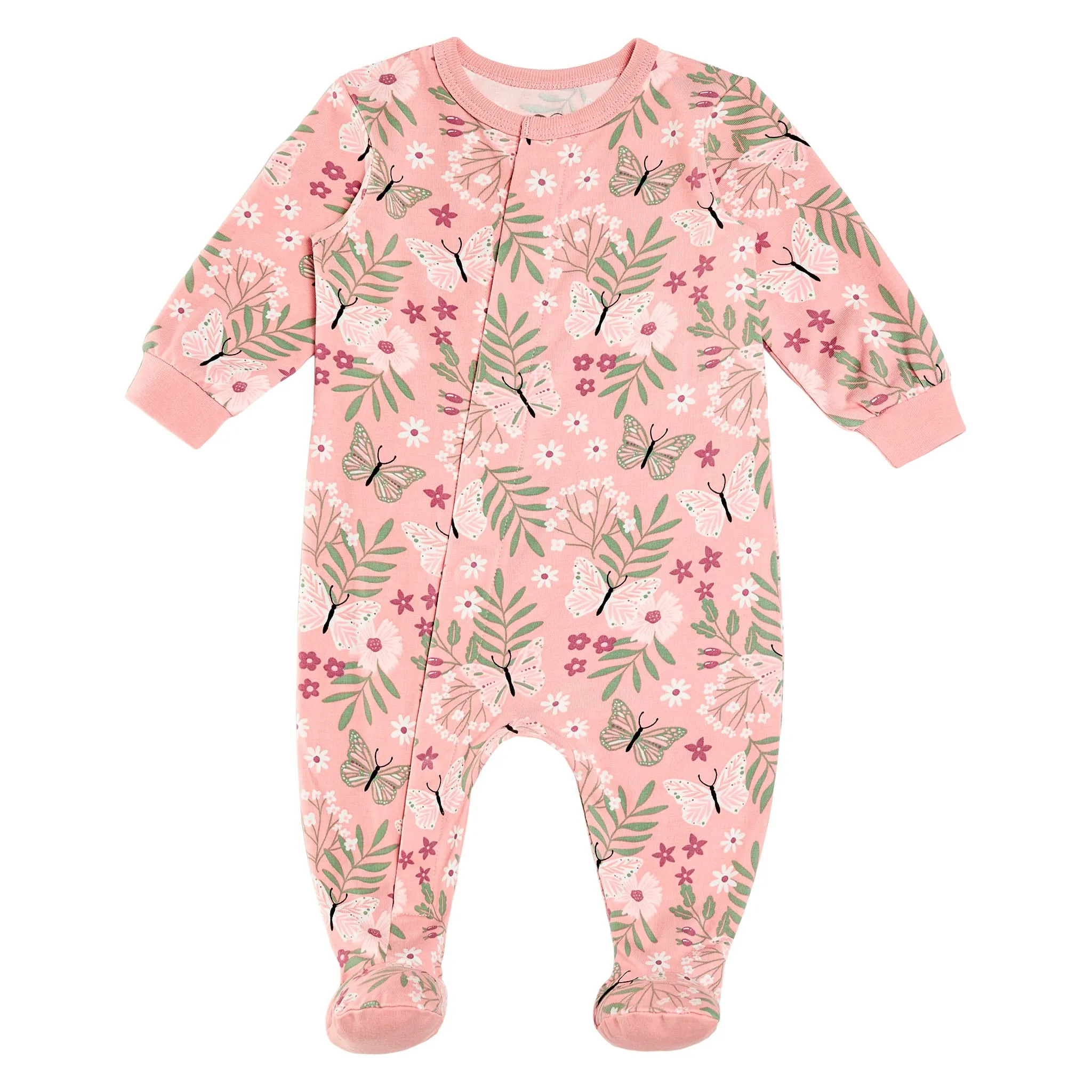 Collé-Collé Pyjama Magnétique Papillons Prématuré-12mois