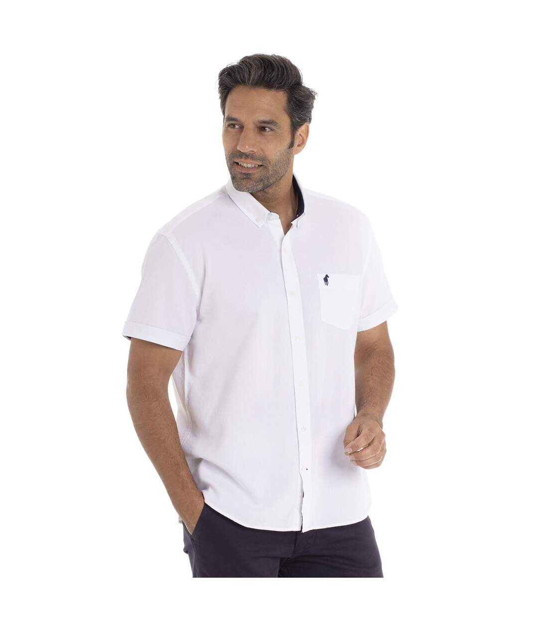 Chemise manches courtes col boutonné coton CEYLAN