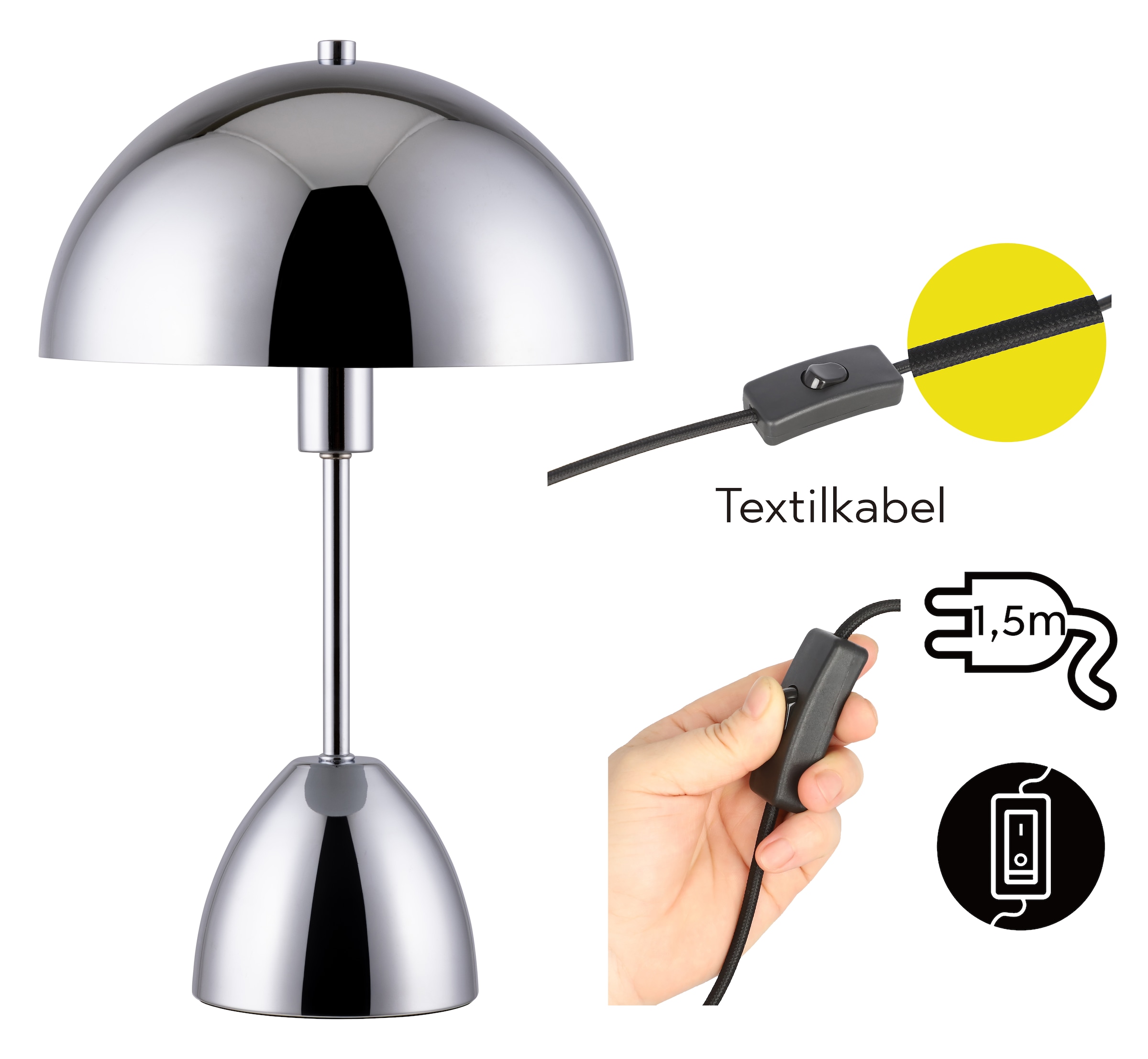 GOODproduct Tischleuchte »Dorrio« E14 1 Stk.