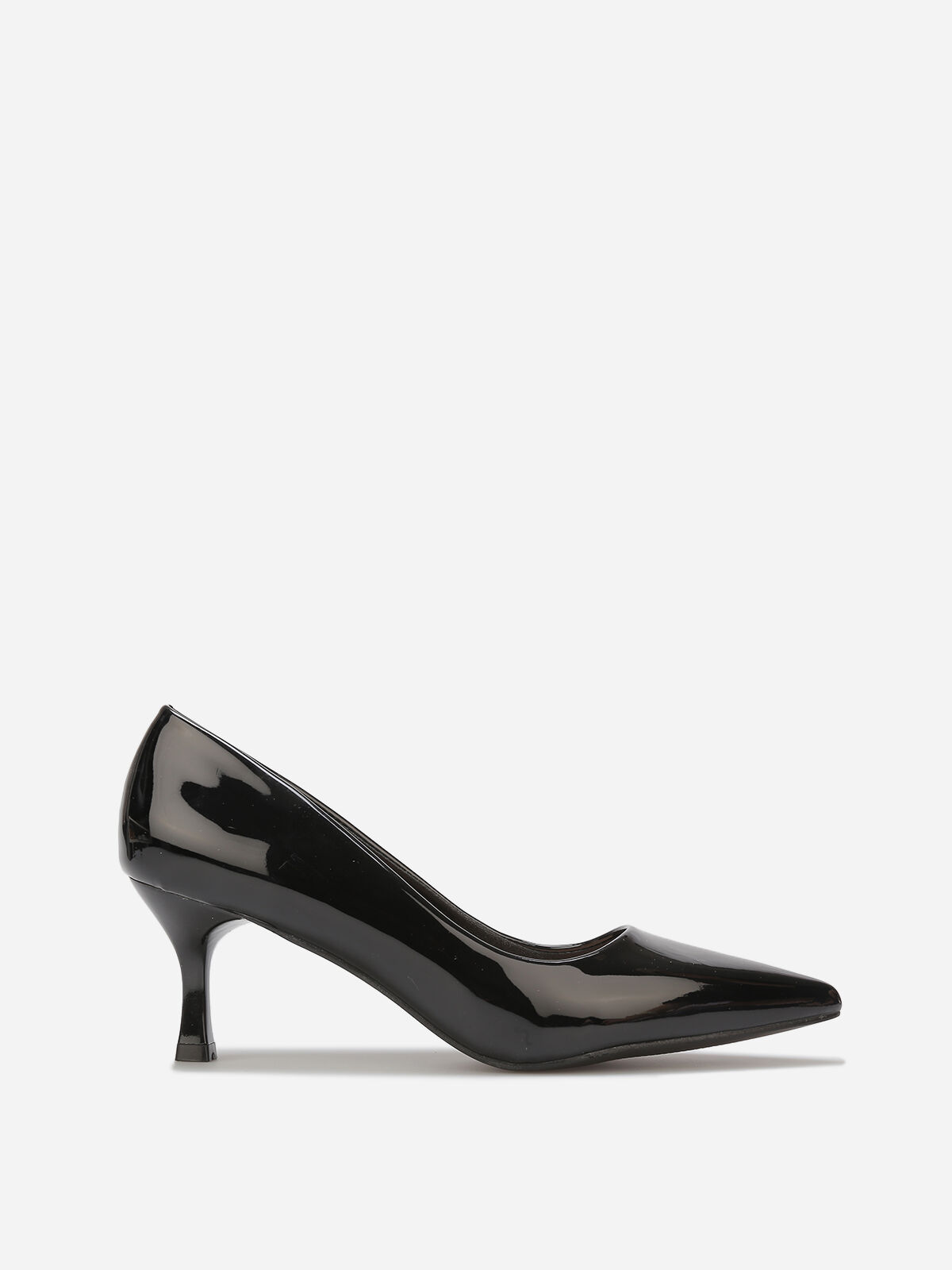 Escarpins pointus à petit talon- Noir