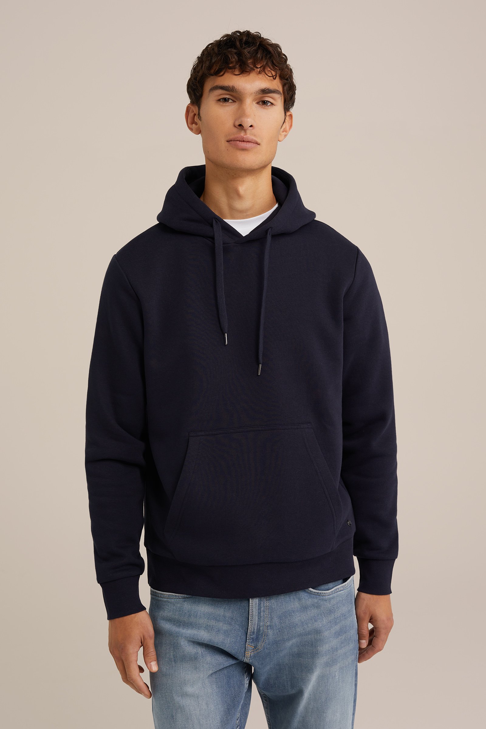 hoodie WE Fashion Marineblauw