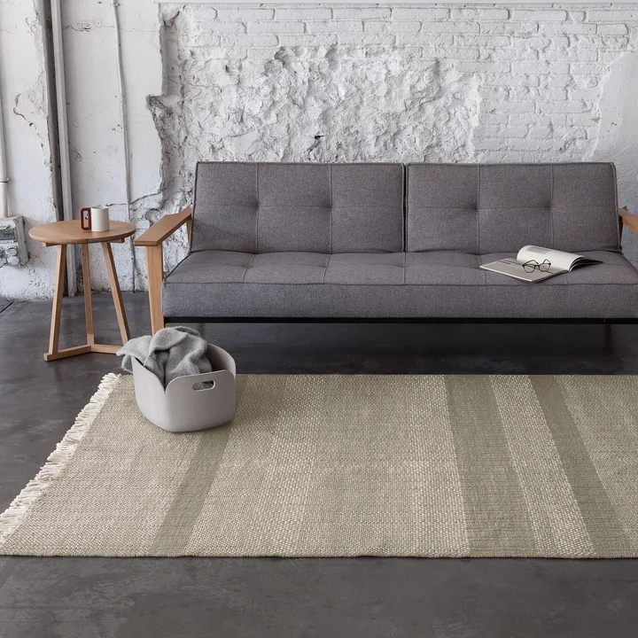 nanimarquina - Tres Stripes 170 x 240 cm, schwarz