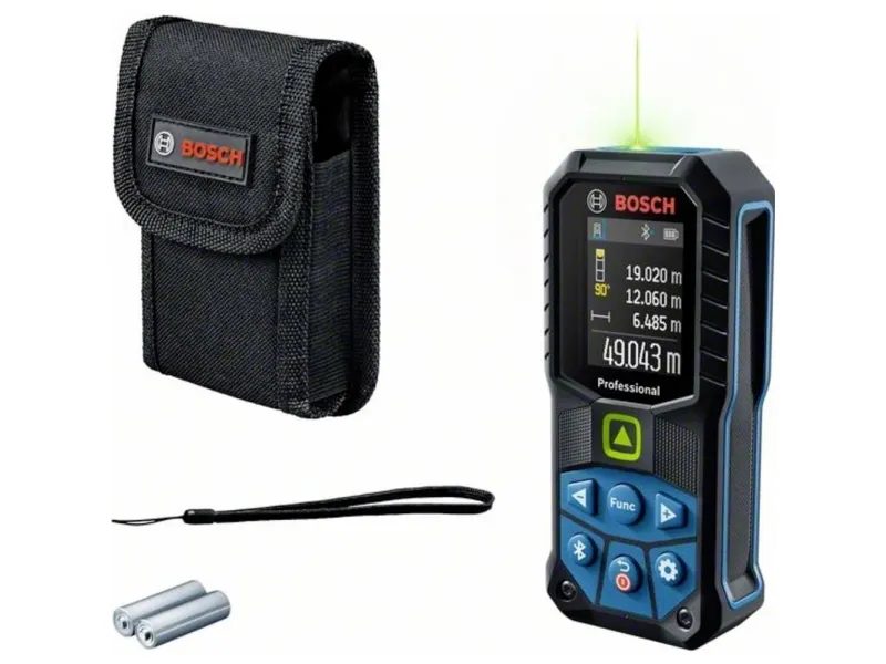 Bosch Professional GLM 50-27 CG Laserafstandsmåler Bluetooth, Dokumentations-app, Stativadapter 6,3 mm (1/4). Måleområde (maks.) 50 m