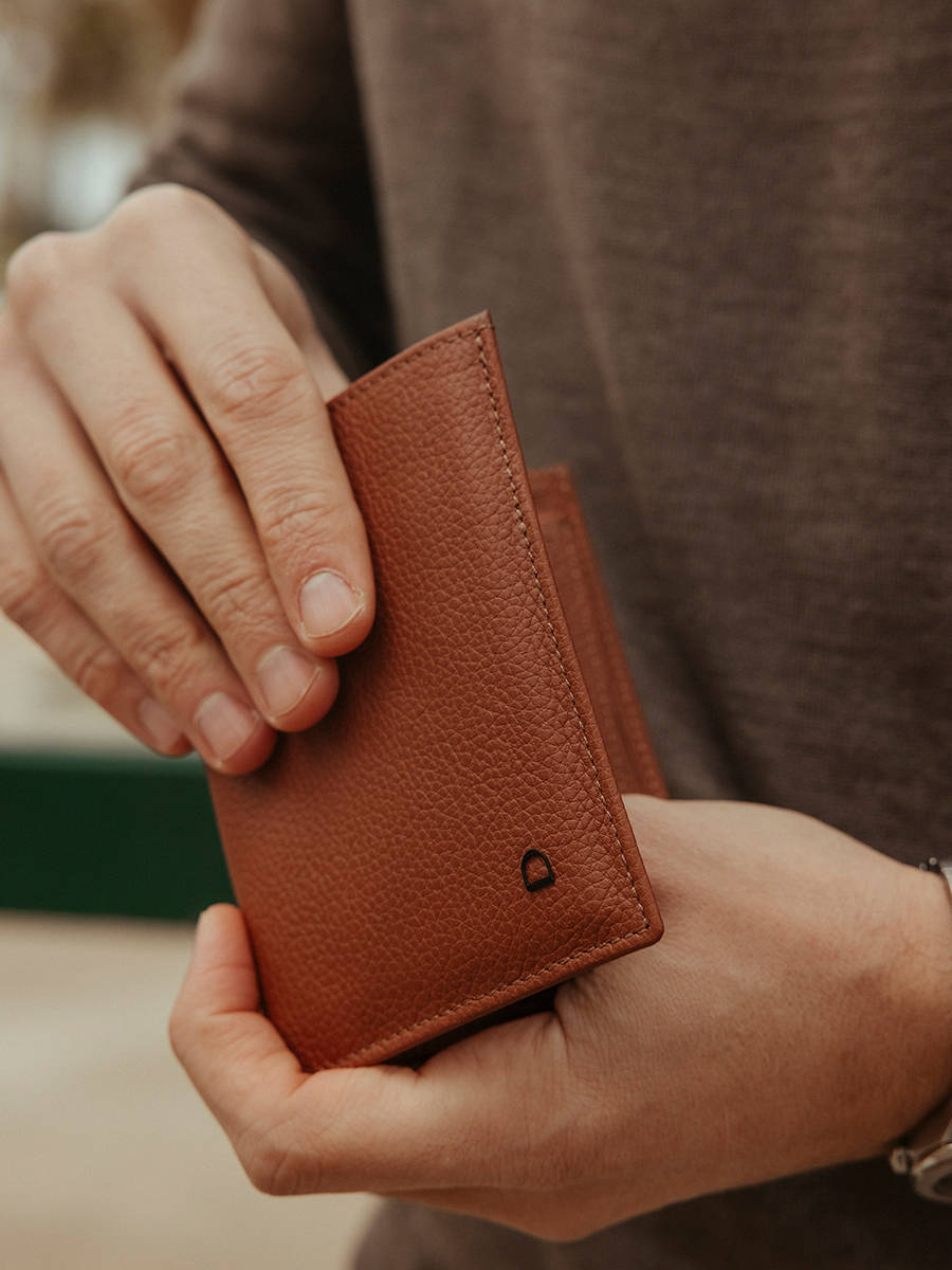 Portefeuille/ Porte-cartes cuir ETRIER