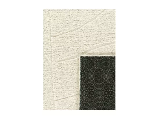 Tapis lavable abstrait crème - Rome 74 Crème 160*220