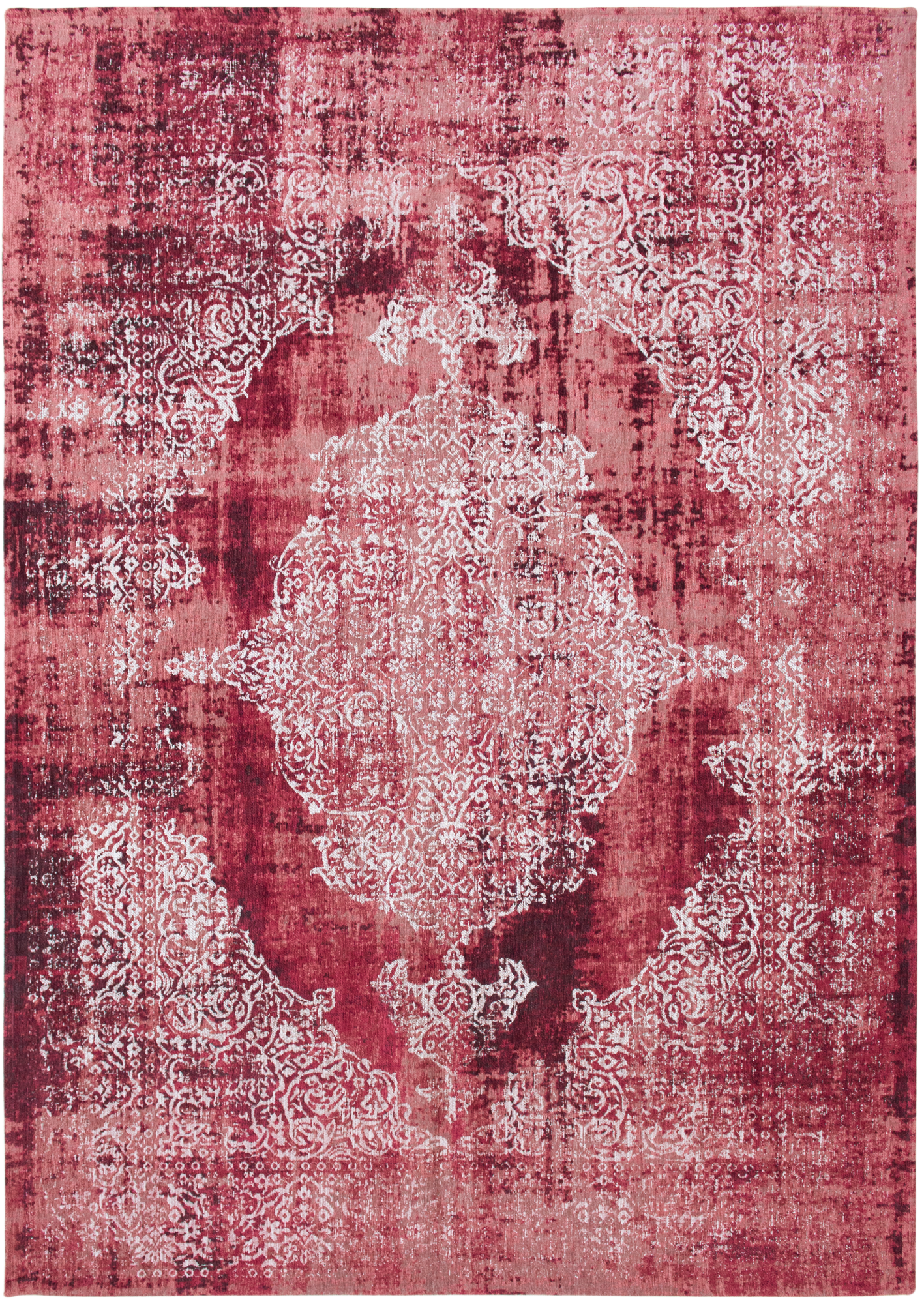 Ecorugs vloerkleed Kirman rood 80x150 cm