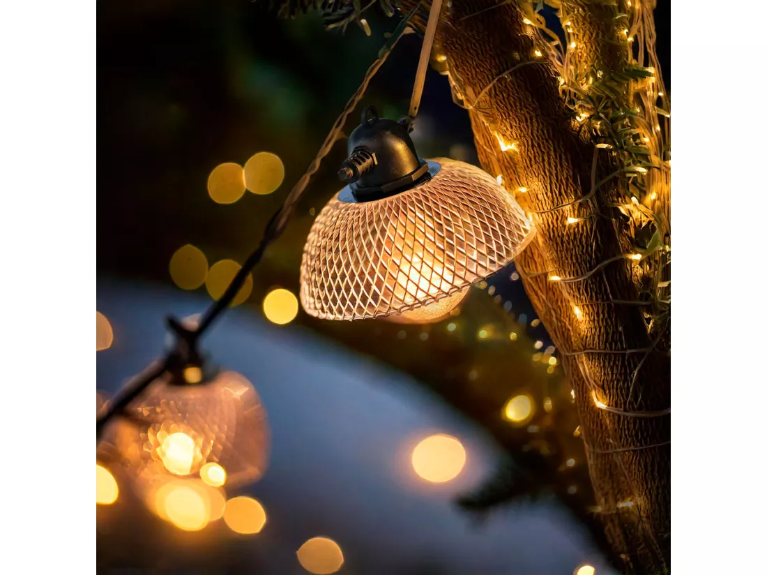 Guirlande Solaire Extérieure d'Ampoules LED Kodos 6.5m 3000K Blanc chaud
