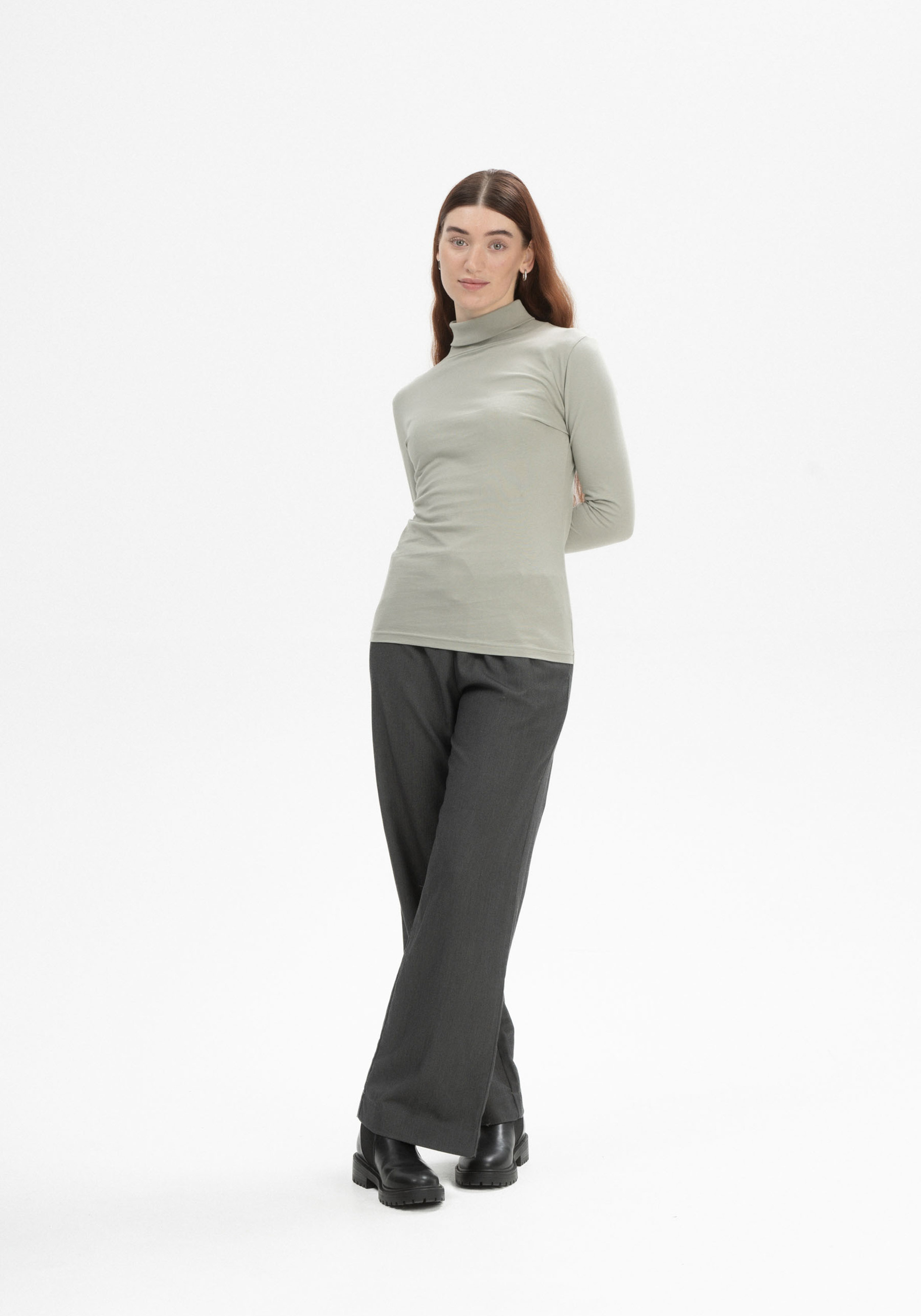 Mela Turtleneck Longsleeve Anchal Dusty Green