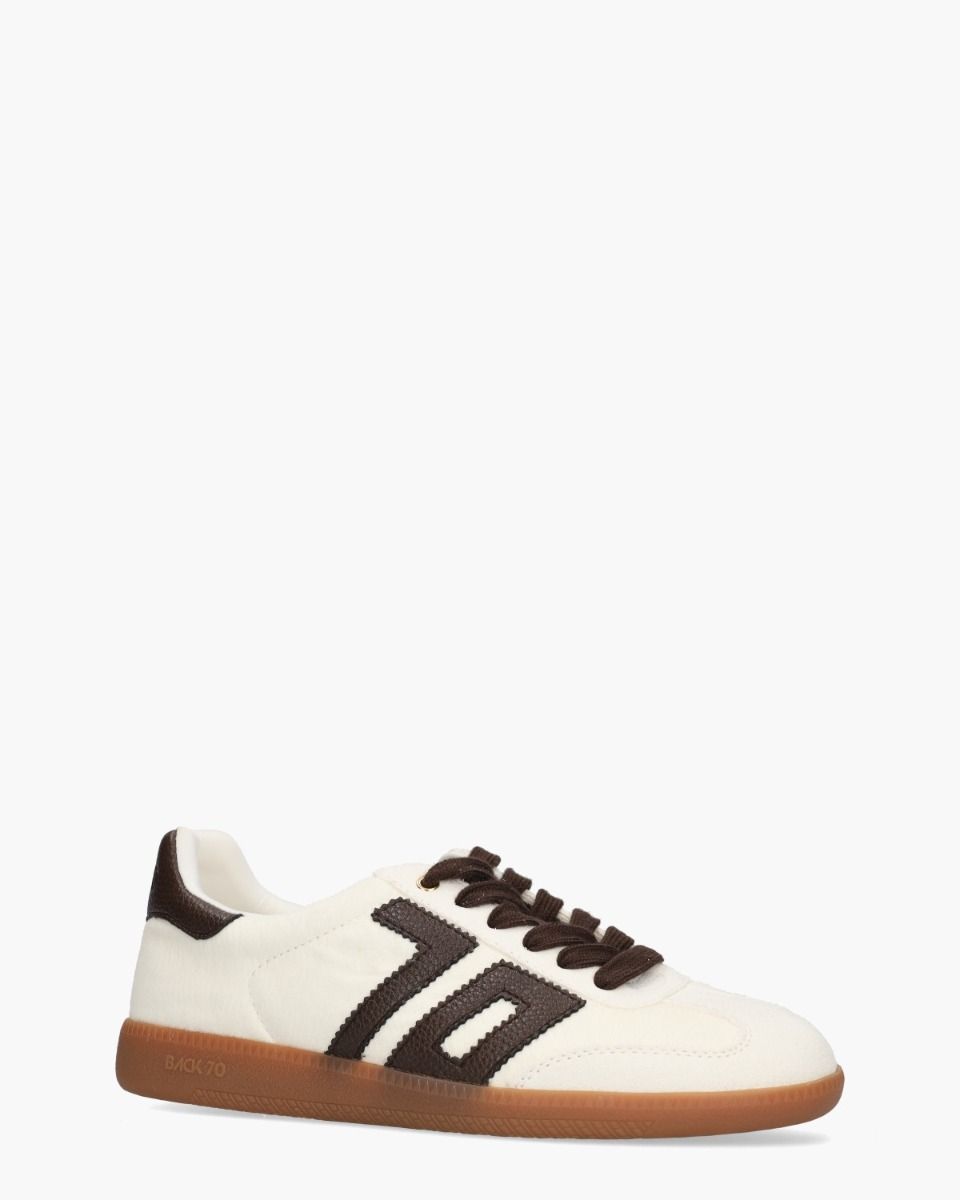 Back 70 Cloud Off-White/Donkerbruin Damessneakers