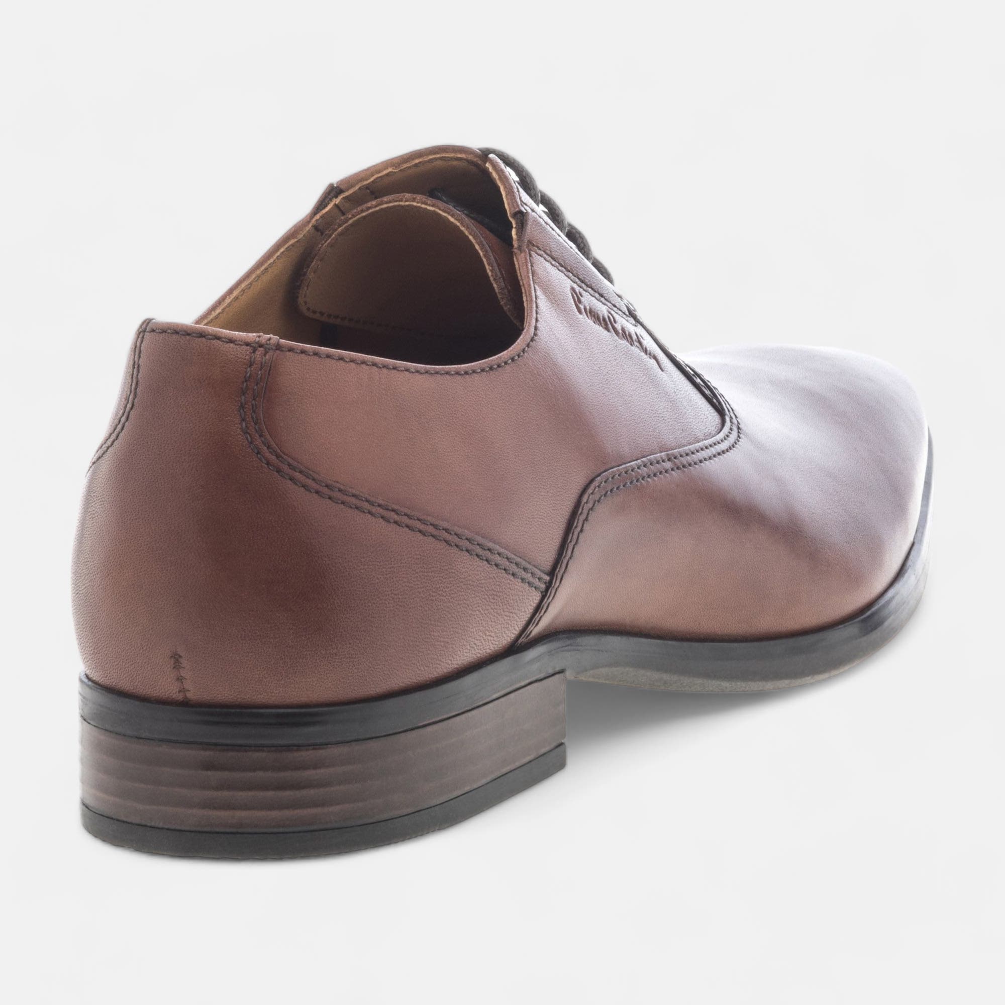 Richelieus Homme en cuir cognac