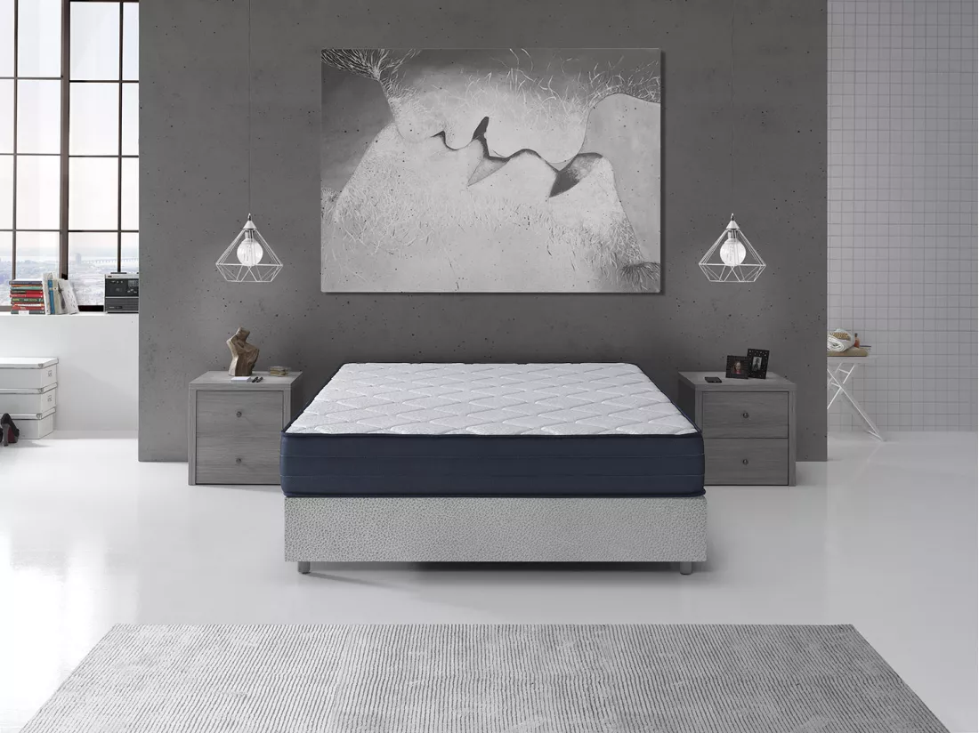 Matelas 140X190 LAURA Épaisseur 18 CM Mousse à mémoire de forme-2 faces Eté/hiver - Indépendance De Couchage
