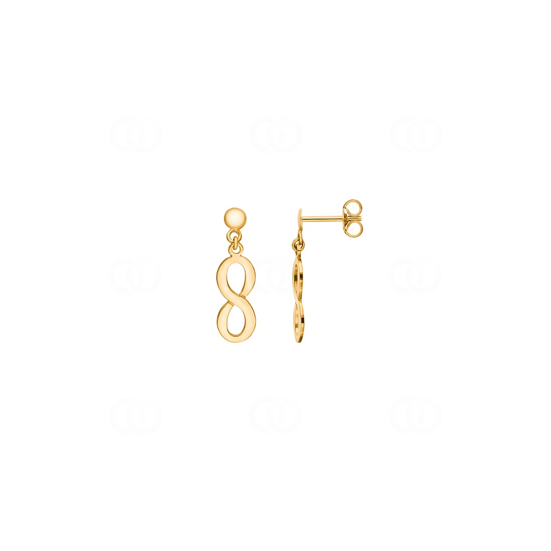Ohrhänger 750/18 K Gelbgold Infinity