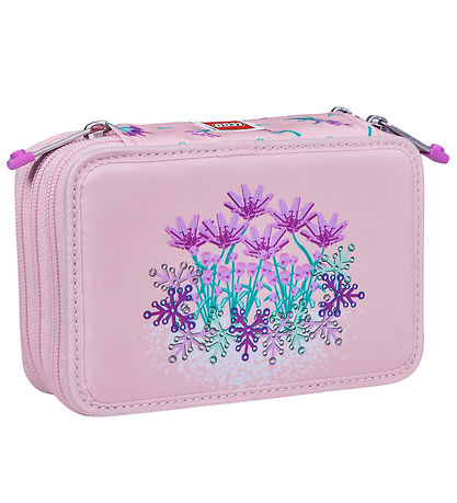LEGO® Federmäppchen m. Inhalt - Blumen - Rosa