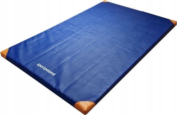 Interplastisk 1-delt gymnastikkmadrass 200 cm x 120 cm x 5 cm blå