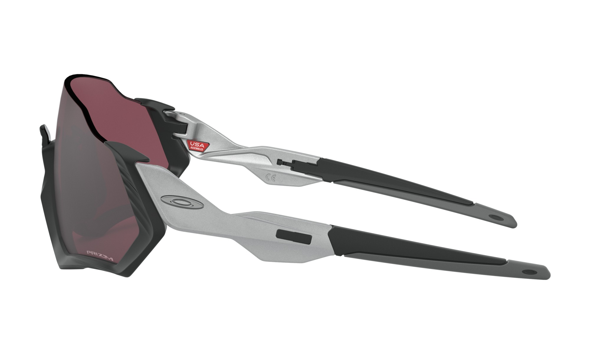 Oakley Flight Jacket Matgrå Prizm Road Black