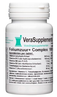 VeraSupplements Foliumzuur  Complex Tabletten 100TB