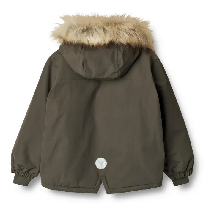 Wheat Anorak Façon Fourrure Matières Recyclées Momo Tech | Chocolat