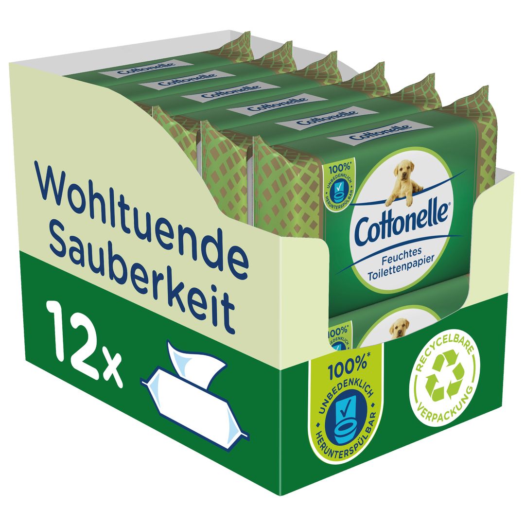 Cottonelle Feuchtes Toilettenpapier Wohltuende Sauberkeit