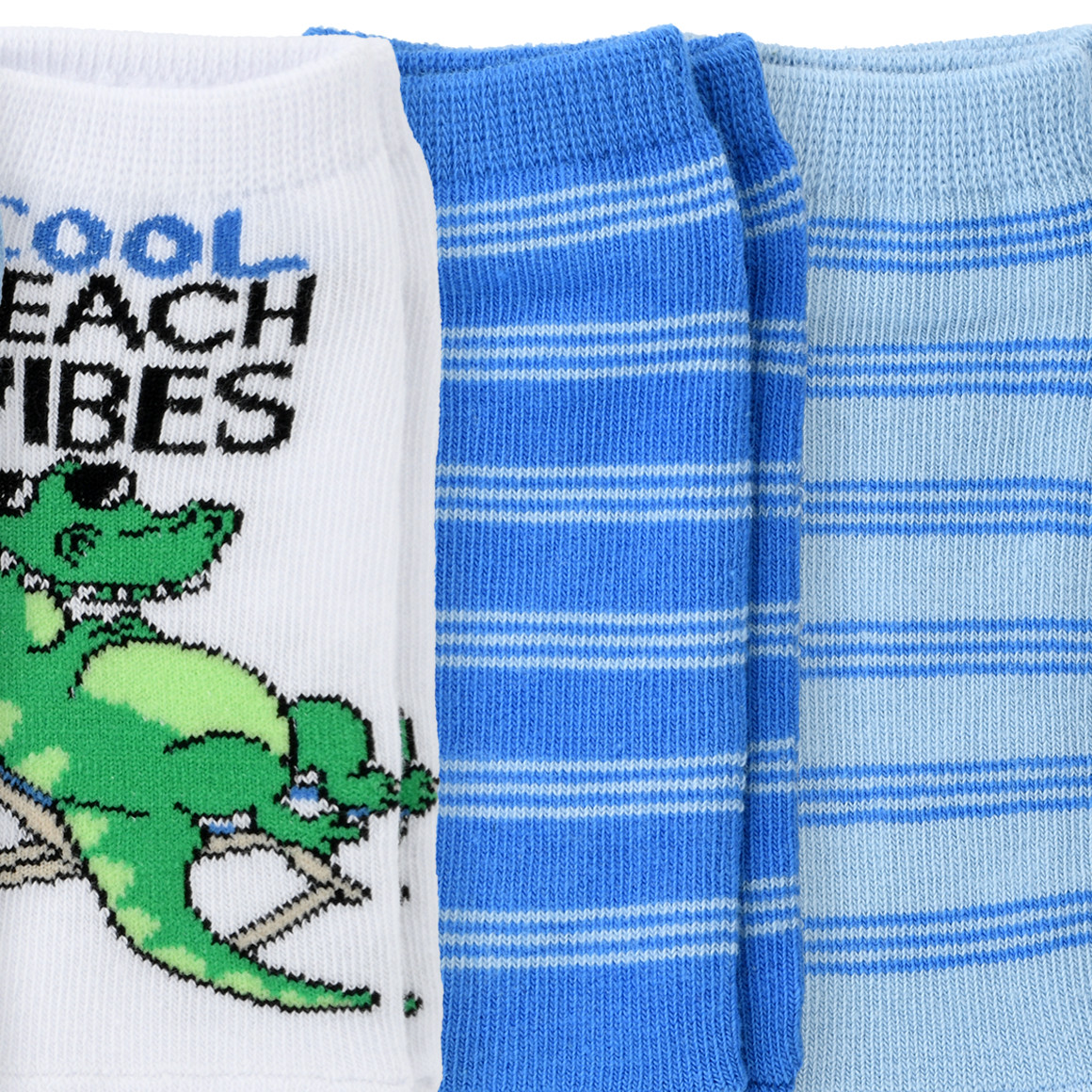 Famy 5 Paar Jungen Sneaker-Socken im Set hellblau / blau / weiss