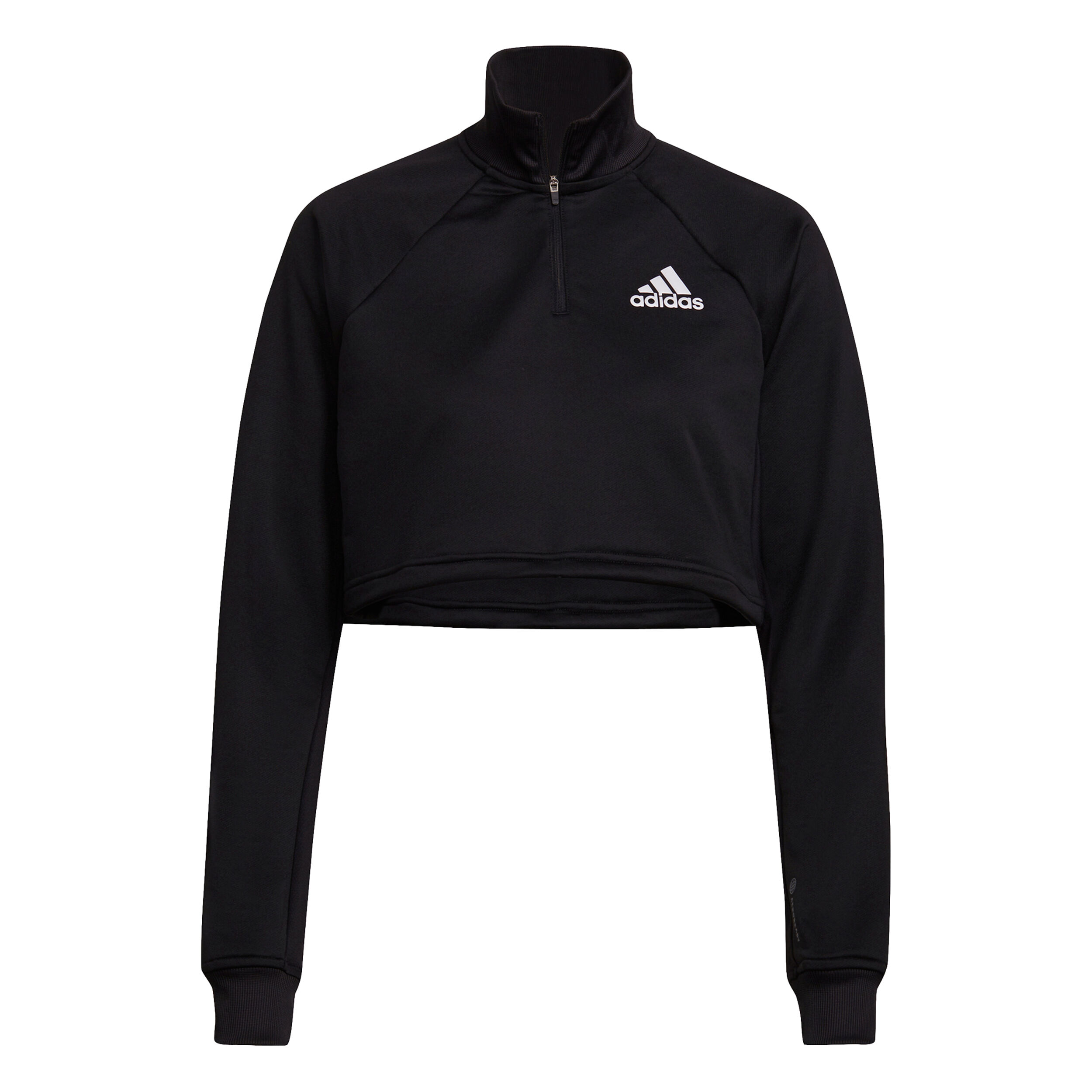 adidas Cropped Melange Match Haut Manches Longues Femmes - Noir