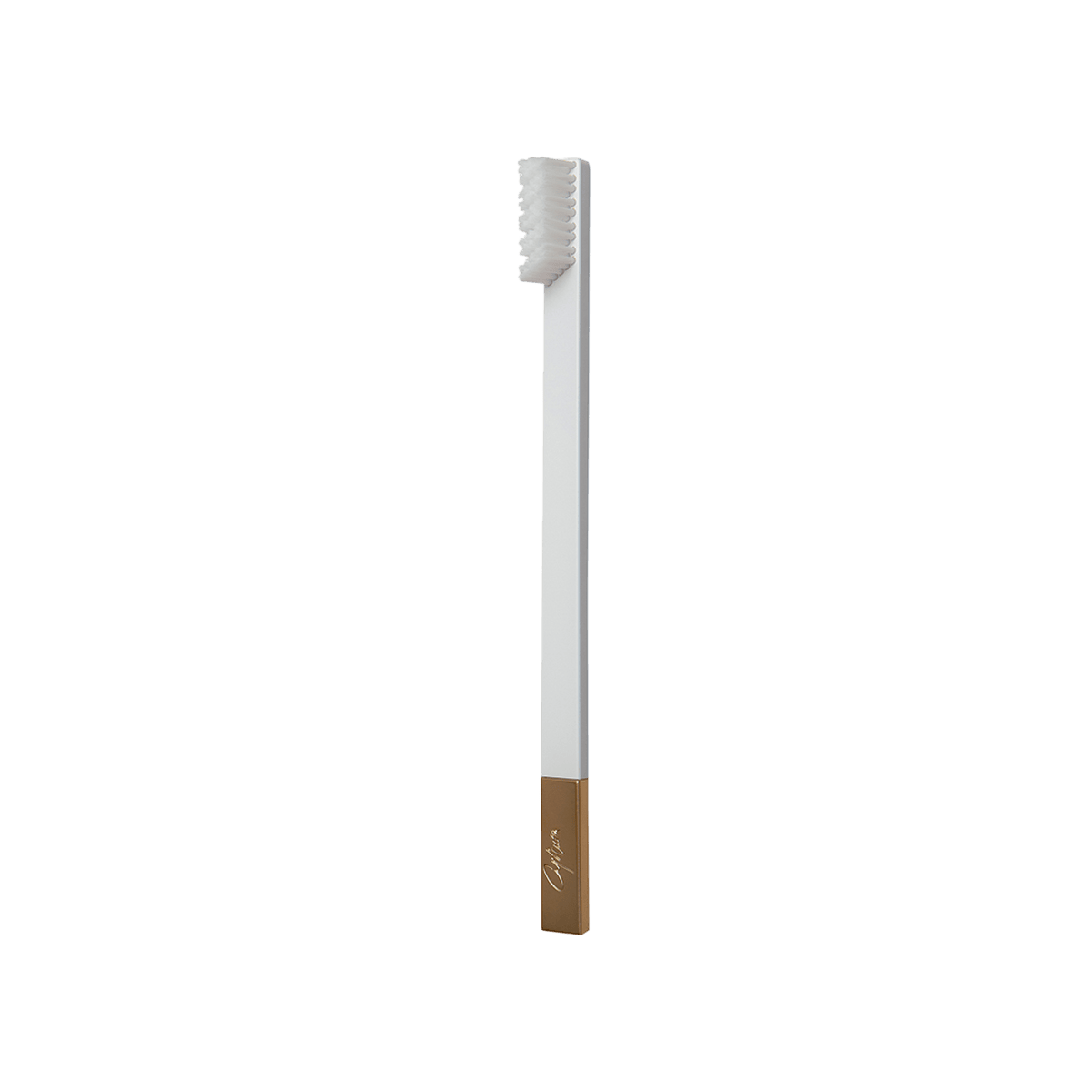 Medium Toothbrush White Gold
