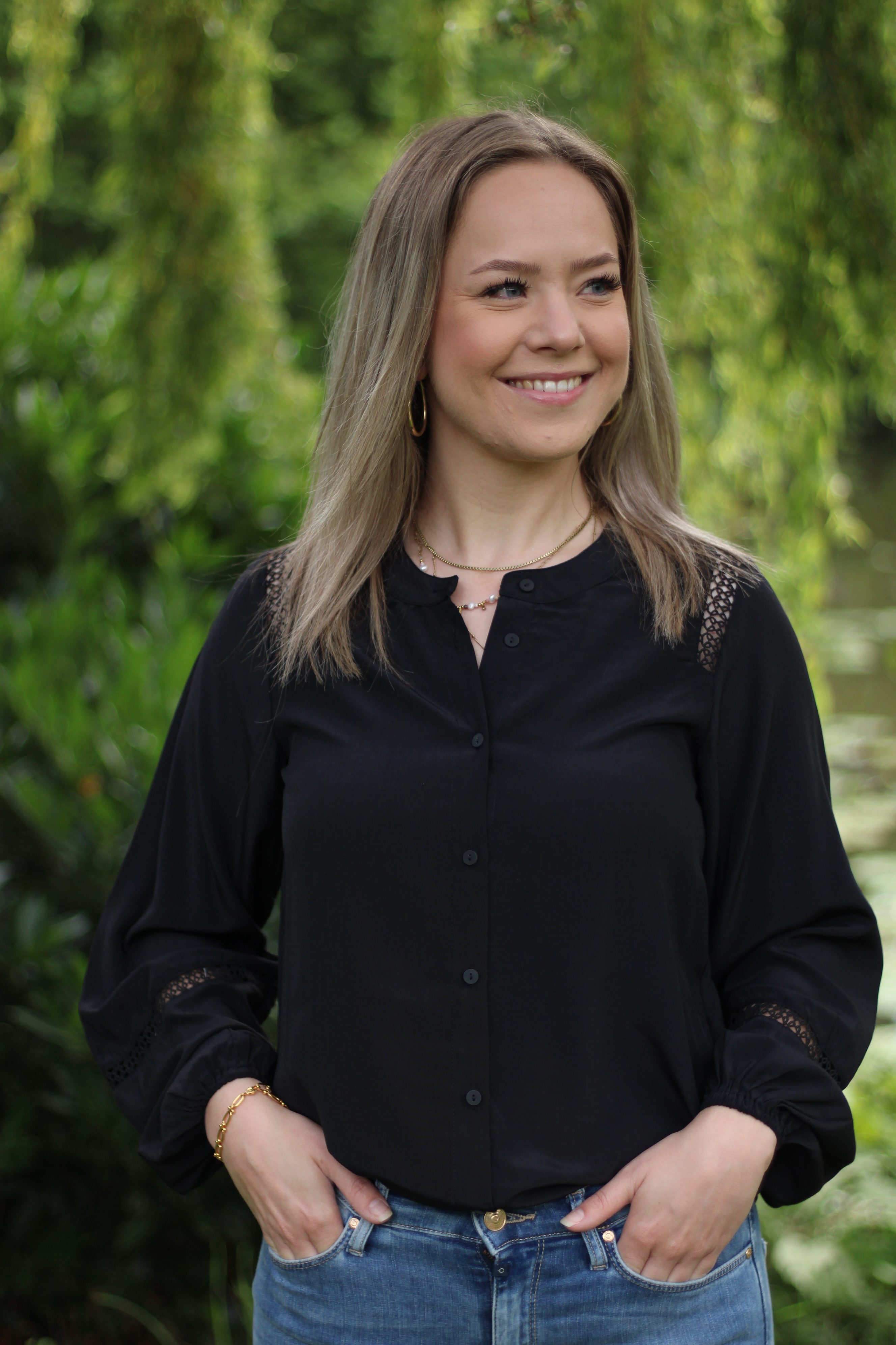 Culture - Asmine Long Sleeve Blouse - Black
