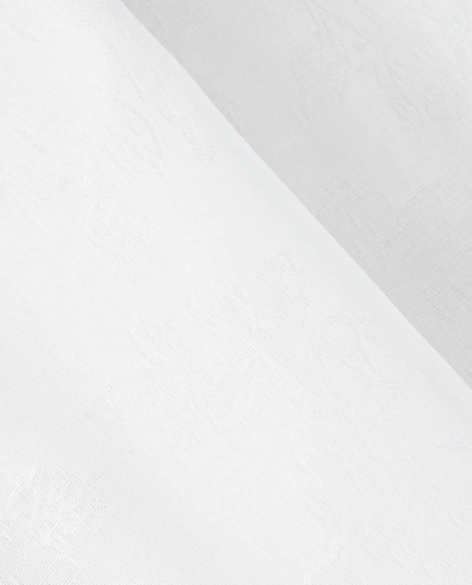 TOALHA DE MESA FLORAL JACQUARD