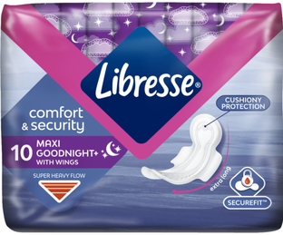 Libresse Maxi Goodnight Maandverband 10ST