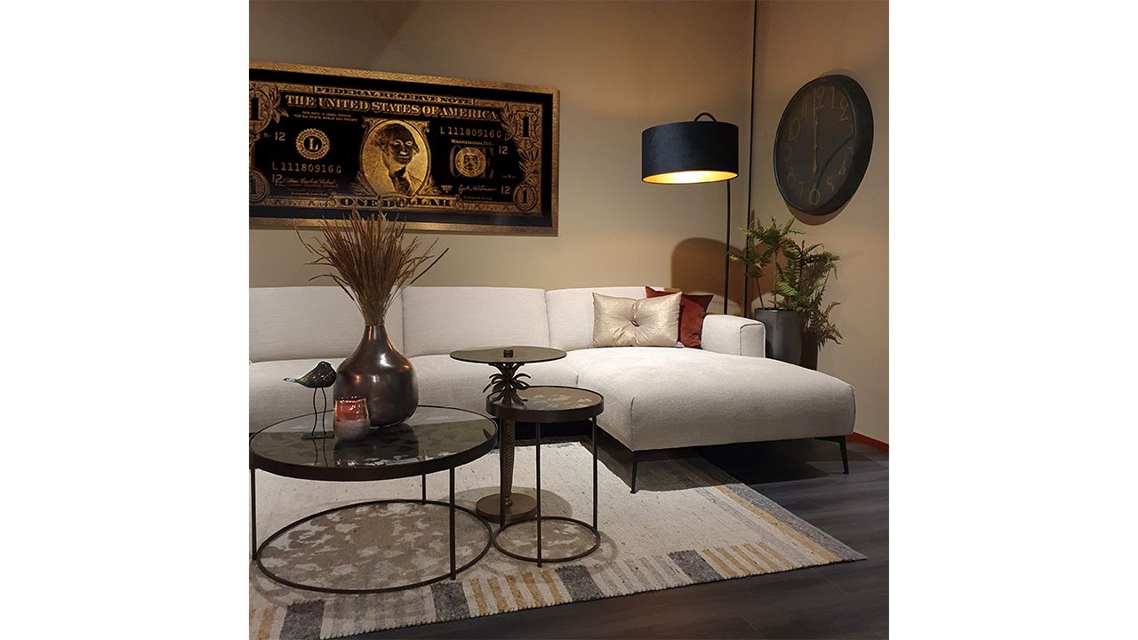 Wandklok Goldy | 081557B80.5 x D10.5 x H80.5 cm